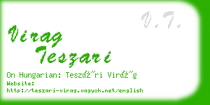 virag teszari business card